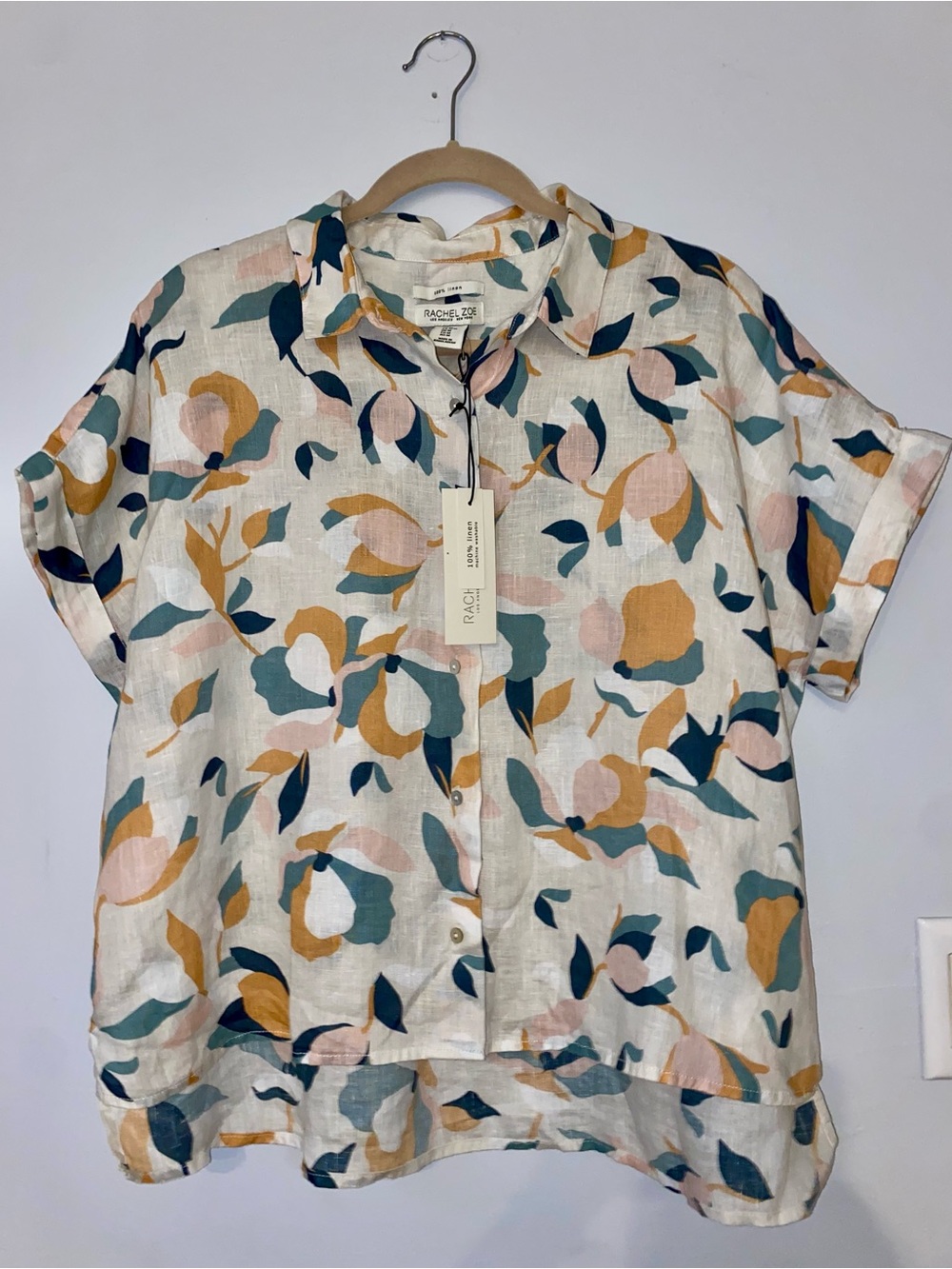 Rachel Zoe Linen Button Down - Medium